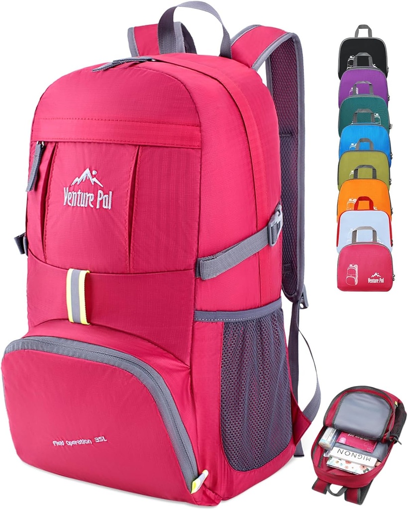 Venture Pal 35L Ultralight Lightweight Packable Foldable Travel Camping Hiking Outdoor Sports Backpack Daypack