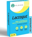 Lactogut Probiotica Supplement voor Immuniteit en Digestieve Gezondheid, Gut Health Multi Strain en Site-Specific Pre-Probiotic Formula Helpt in Ibs en Ibd - 30 Capsules