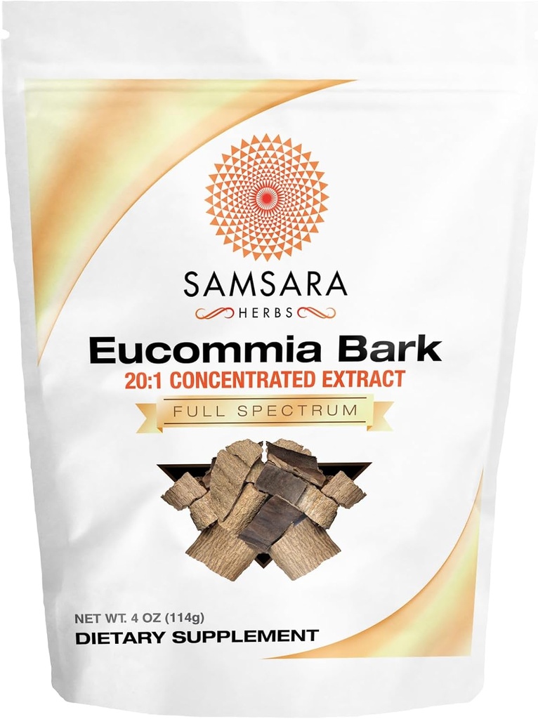 Samsara Kruiden Eucommia Extract Poeder - 20:1 Geconcentreerd Extract (4oz/114g)