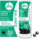 SHO Balance 100 Miljard CFU Prebiotica en Probiotica Inclusief Lactobacillus Casei voor Digestieve Gezondheid, Shelf-Stable Vegan Probiotica voor mannen en vrouwen 60 Pillen Refill Bottle