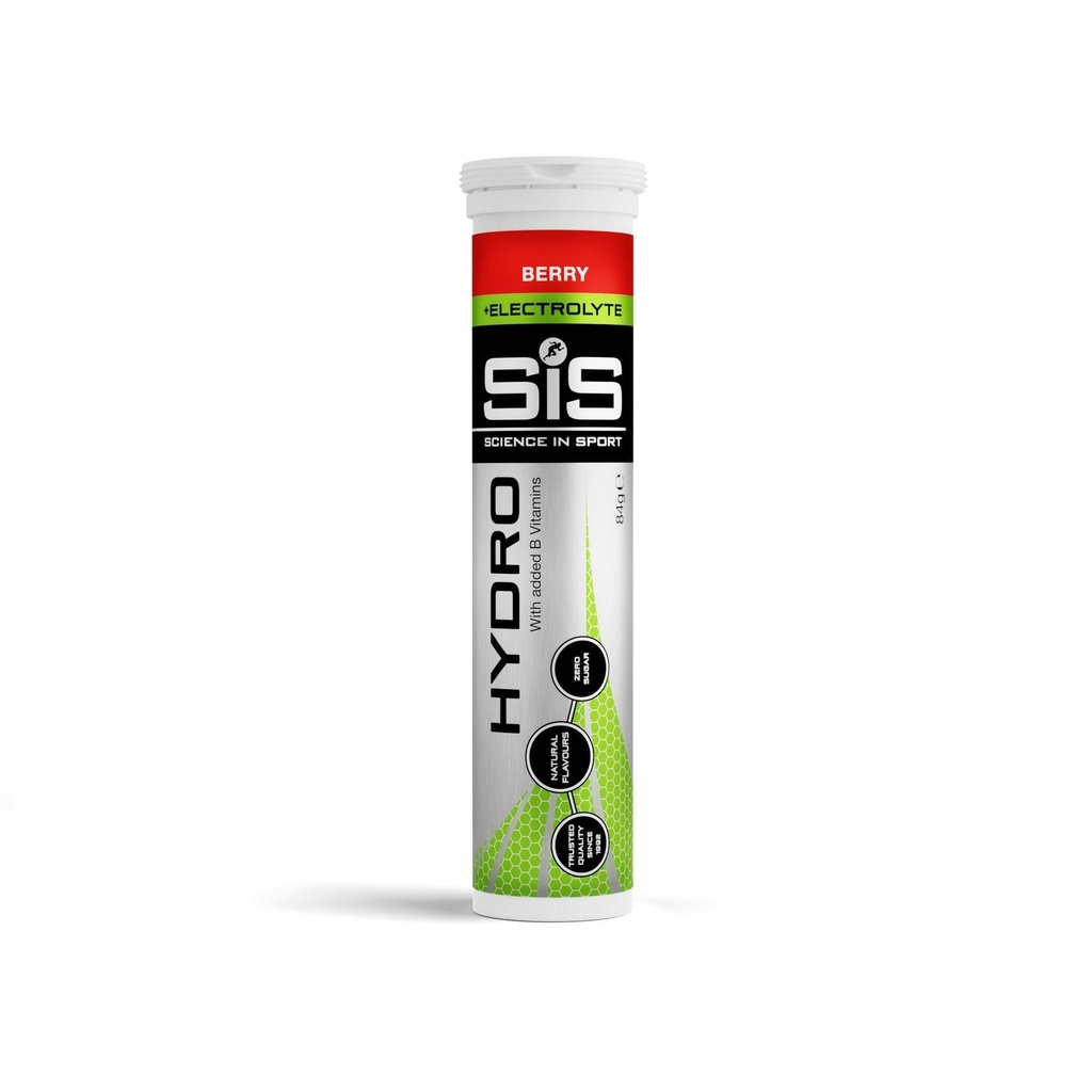 Wetenschap in Sport SIS Electrolyte Tablets, Carbonated Electrolyte Drink Tablets, On-The-Go Low Sugar Electrolytes, Hydrating Bruisende Bruistabletten voor hardlopen, Fietsen, Berry - 20 tabletten - 1 verpakking