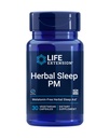 Life Extension Herbal Sleep PM, Lemon Balm, honokiol (Magnolia bast), kamille, bevordert gezonde slaap, Hormone-Free, melatonine-Free, Glutenvrij, Non-GMO, Vegetarisch, 30 Capsules