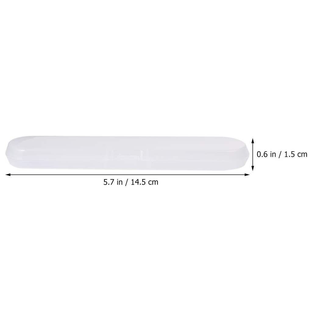 2pcs Thermometer Case Plastic Digital Thermometer Storage Box Containers Needle Storage Box Pencil Case for Home Office Travel