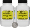 Kopercarbonaat [Cu2(OH) 2CO3] 98% AR Graad Poeder 1 Lb in twee ruimte-Saver flessen VS