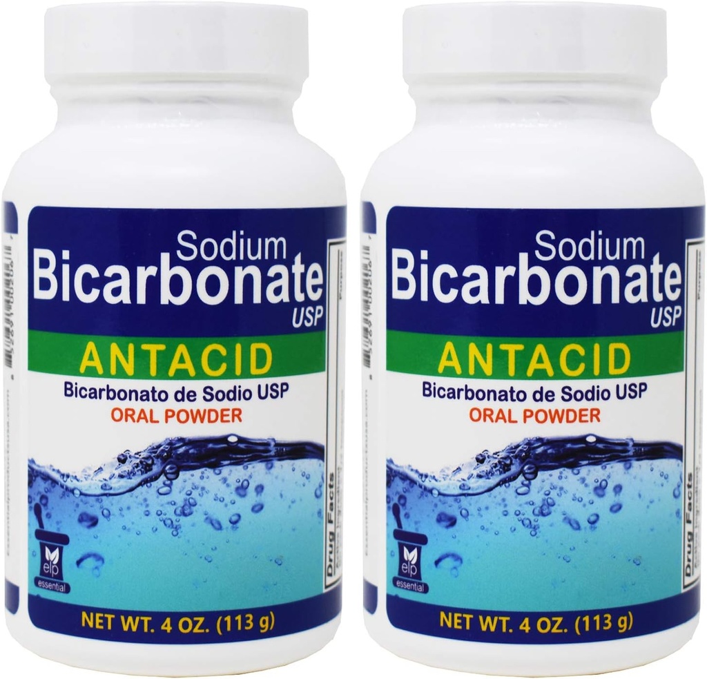 Natriumbicarbonaat Antacida Orale Poeder USP 4 oz .2 Flessen