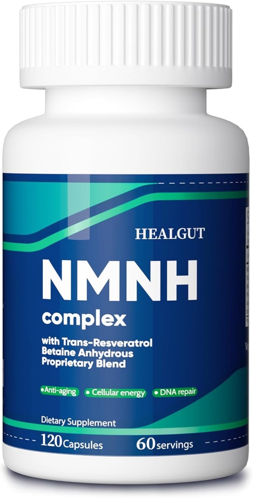 NMN Supplement Alternatief voor oudere vrouwen: NMNH Liposomale (Dihydronicotinamide Mononucleotide) met Trans-Resveratrol & Betaine Anhydraat ter ondersteuning van NAD+ en Anti-Aging -120 Capsules