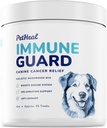 PetHeal Immune Guard - Geavanceerde ondersteuning voor honden met kanker- Natuurlijke ingrediënten - Pindakaas smaak - APRX. 55 Zachte Kauwen