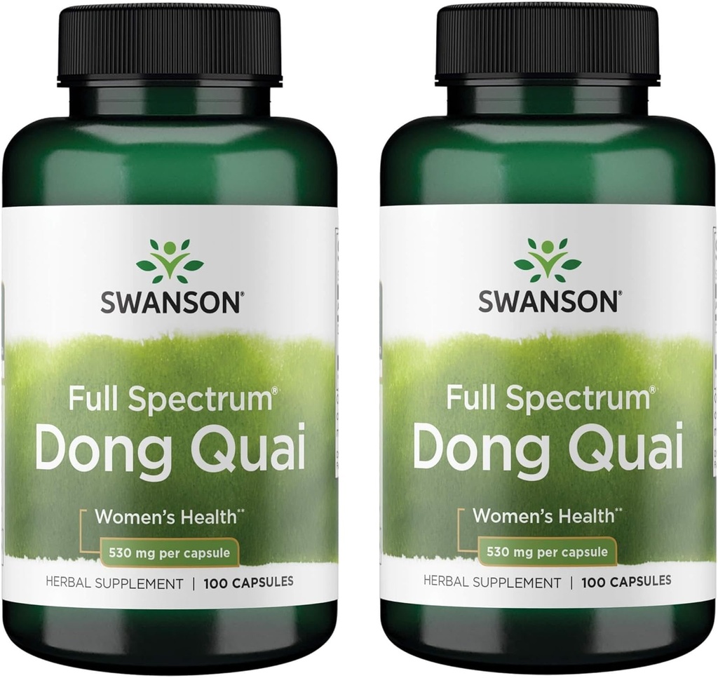 Swanson Dong Quai 530 Milligrammen 100 capsules (2 verpakkingen)
