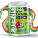 Xtend Original BCAA Powder Airheads Rainbow Berry Flavor, 7g BCAA en 2.5g L-Glutamine, Sugar Free Post Workout Muscle Recovery Drink met aminozuren voor mannen en vrouwen, 30 porties