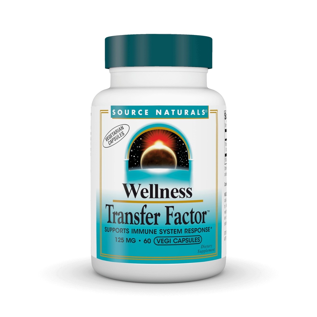 Bron Naturals Wellness Transfer Factor, Ondersteunt Immune System Response* 125 mg - 60 Vegetarische Capsules