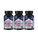 NANOWELL Wild Alaska rTG Omega-3 Visolie 1196mg - EPA, DHA, Vitamine D3 & E - 120 Softgels x 3 Flessen (360 Aantal)