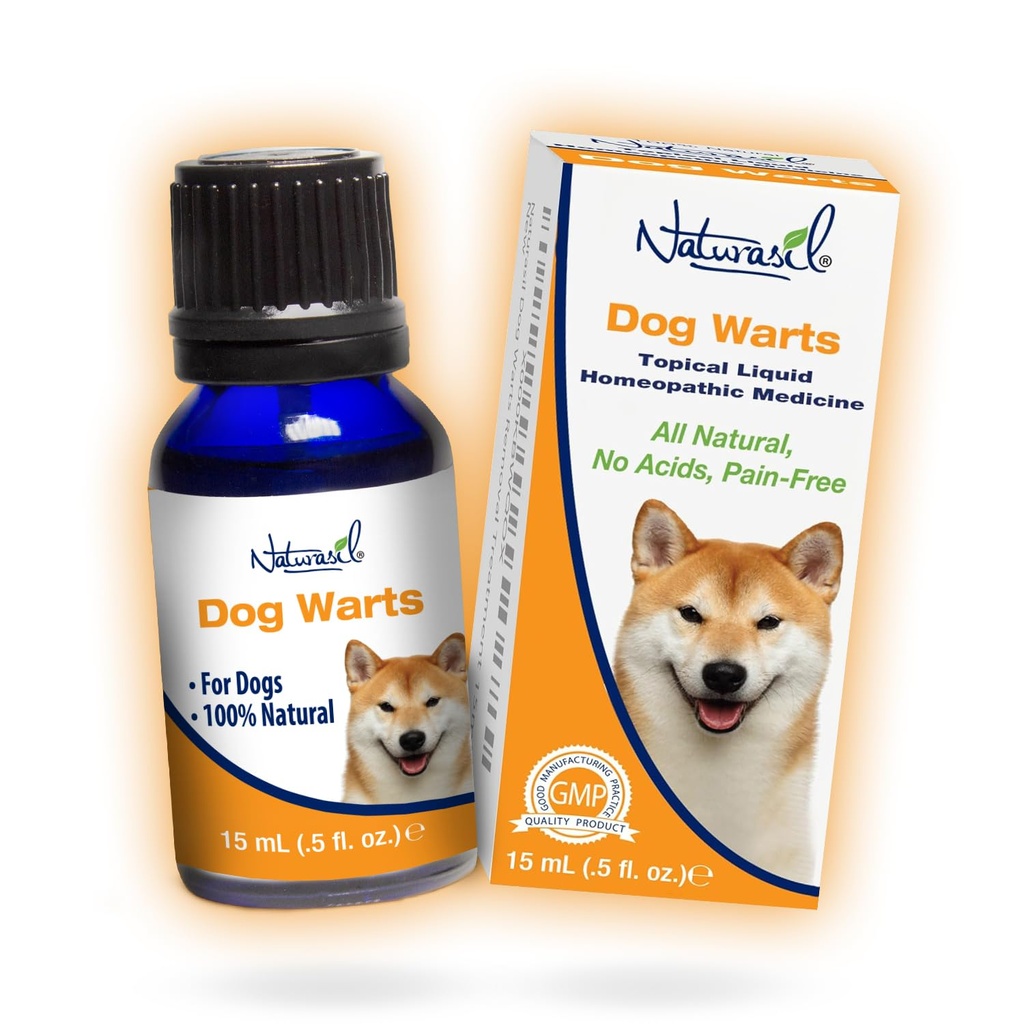 Enlever les verrues pour chiens tout naturel par Naturasil — Pur Thuja & Extraits de plantes pour Enlever les verrues topiques et la peau Blemish sur les animaux de compagnie
