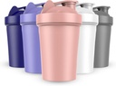 Jeela SPORTS 5 PACK Proteïne Shaker Flessen voor eiwitmixen -20 OZ- Afwasmachine Veilige Shaker Cups voor eiwitshakes - Shaker Cup voor Blender Proteïne Shaker Fles voor Shakes Proteïne Shake Blender