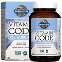 Tuin van het leven Multivitamine voor mannen - Vitamine Code 50 & Wiser Mannen Raw Whole Food Vitamine Supplement met Probiotica, Vegetarisch, 120 Capsules
