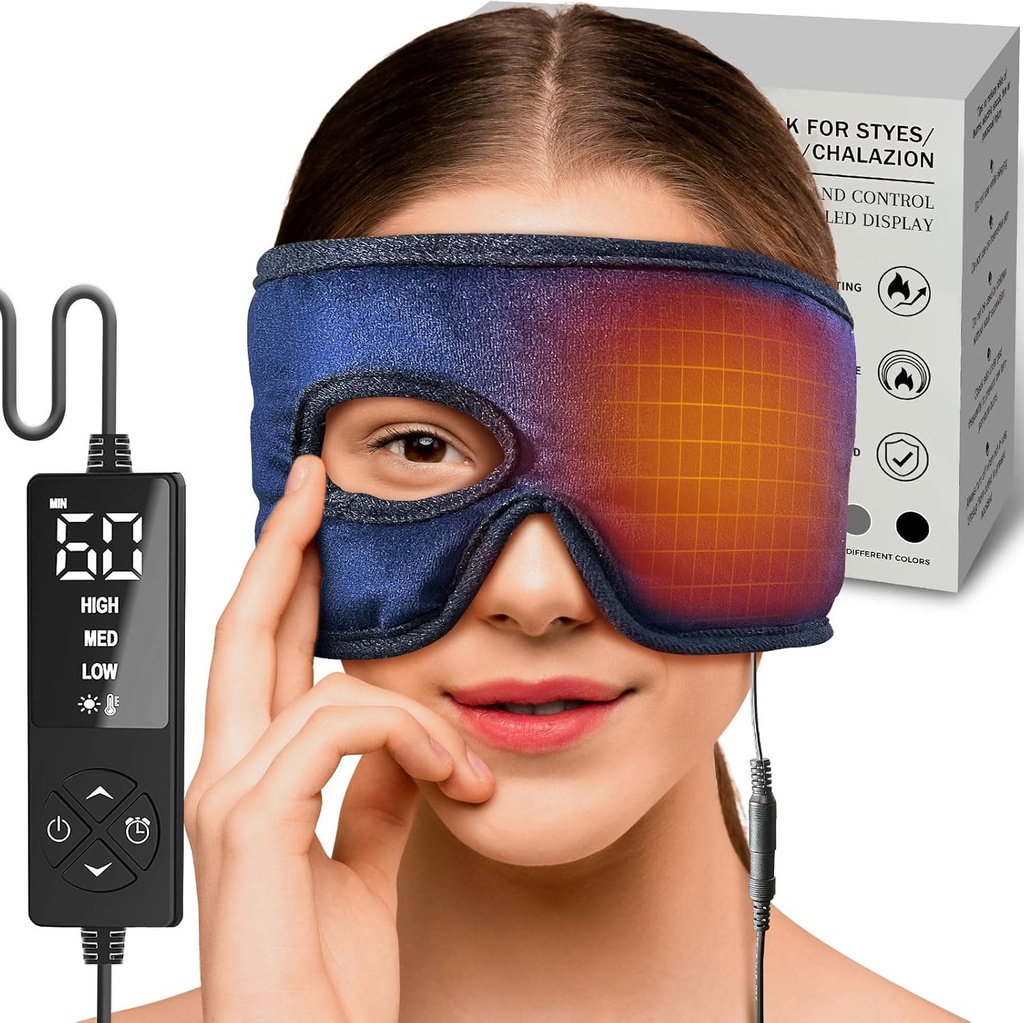 sticro elektrische Stye Eye Compress Heating Pad voor Stye Eye behandeling met ooggat, vocht warmte voor Stye Chalazion Blefaritis Relief voor linker/rechteroog Irritatie