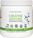 Eniva Santé Créatine Poudre monohydratée, acide amino, poudre micronisée, 70 portions 5 G 12,3 oz, soutien musculaire, croissance musculaire, énergie cellulaire, focalisation cognitive, ultra-pure, qualité pharmaceutique
