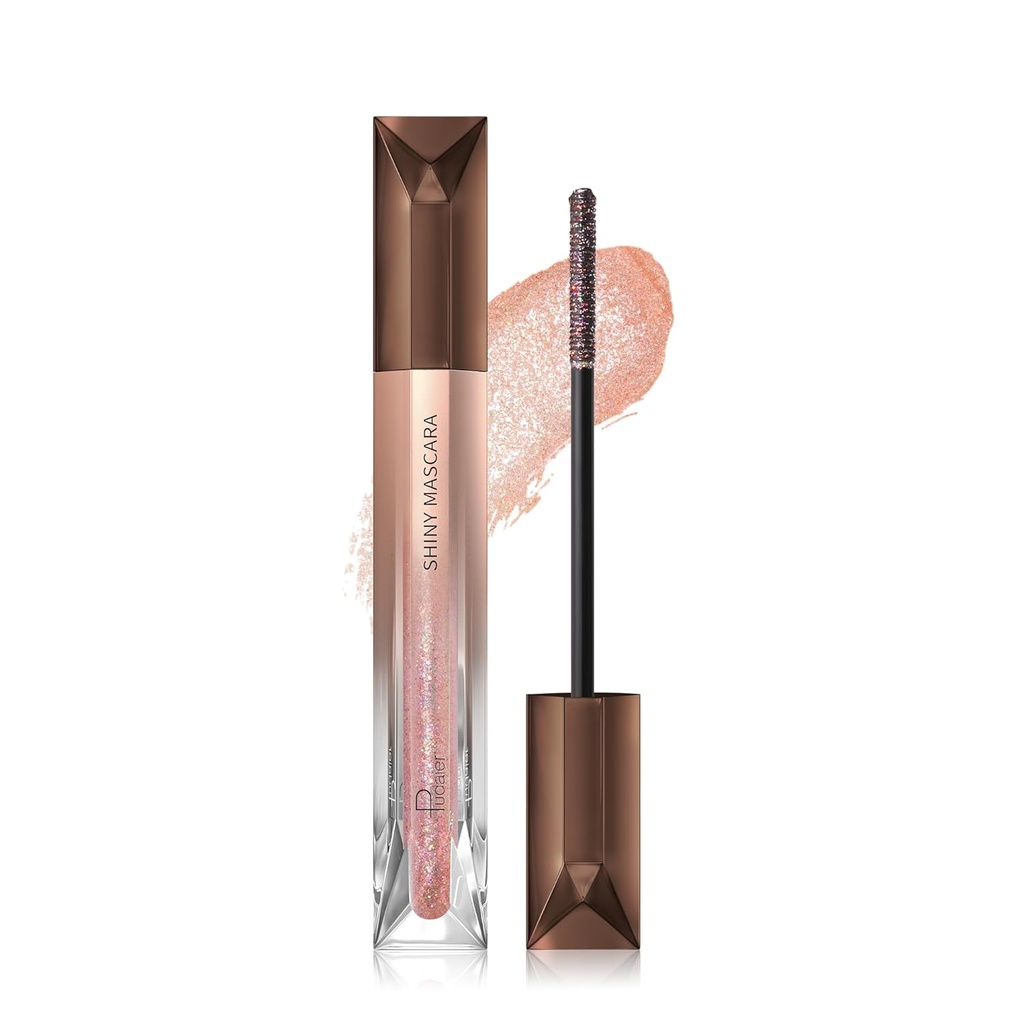 Glitter Mascara voor wimpers, Diamond Shinny gekleurde Mascara, lang aanhoudende Sparkling Eye Makeup voor Festival, Party