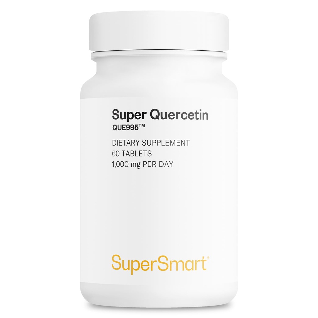 Supersmart - Super Quercetine 1000mg per dag (gepatenteerde QU995) - Quercetinesupplement met hoge zuiverheid - natuurlijke bioflavonoïden 