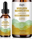Catfit Lymphatic Drainage Drops for Longs - Mullein Leaf Extract Liquid Supplement - Lung Cleanse for Smokers - Krachtige Mullein Tinctuur voor Immune, Huid en Respiratory Health Ondersteuning - 1 Fl Oz