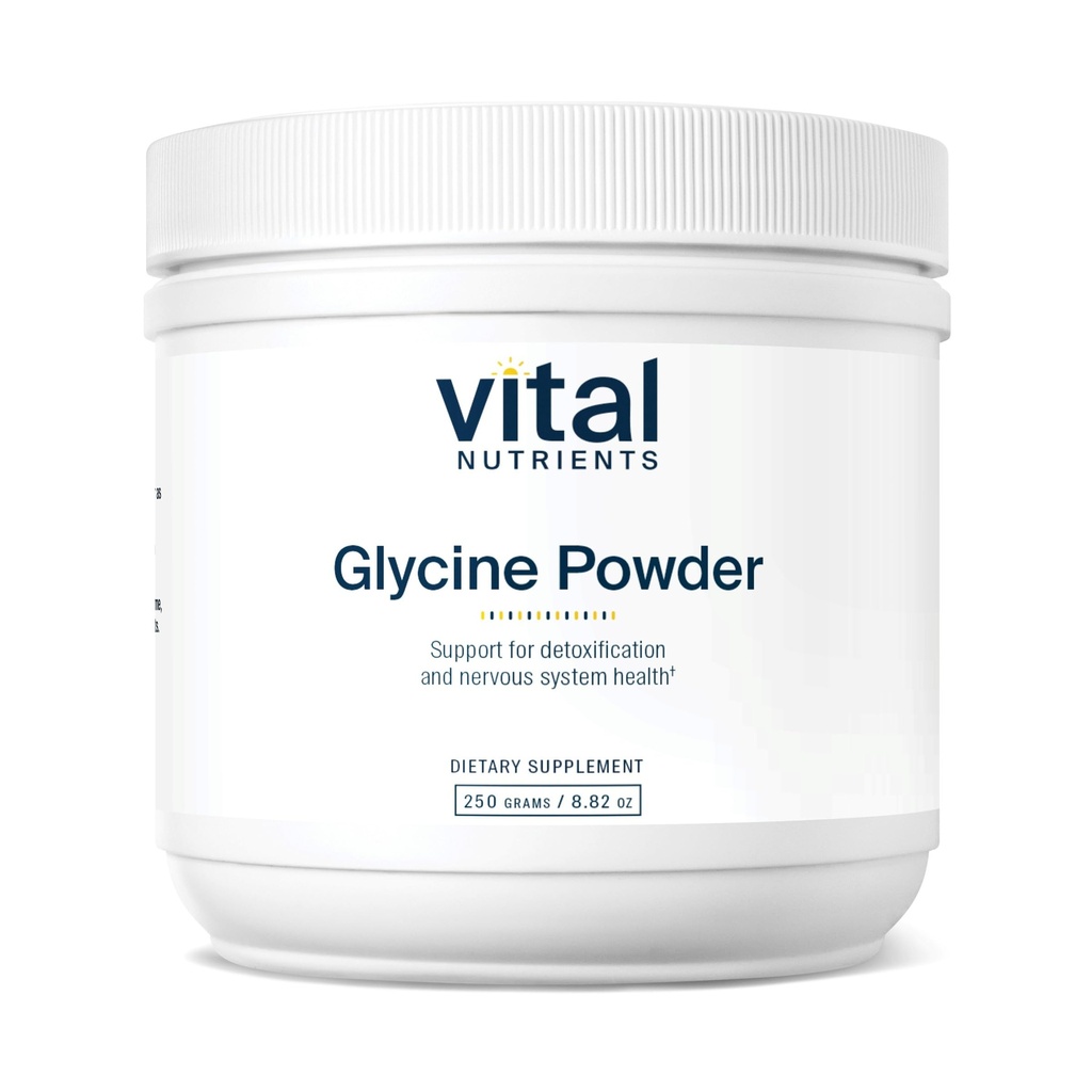 Nutriments vitaux Poudre de Glycine 250g de l'acide amino pour promouvoir le sommeil reposé, le soulagement du stress, la mémoire et le soutien cognitif*
