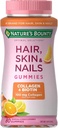 Nature's Bounty Hair, Skin & Nails met Biotin en Collageen, Ondersteunt Hair Skin en Nail Health, 2500 mcg, Citrus Flavored Gummies, 140 Ct