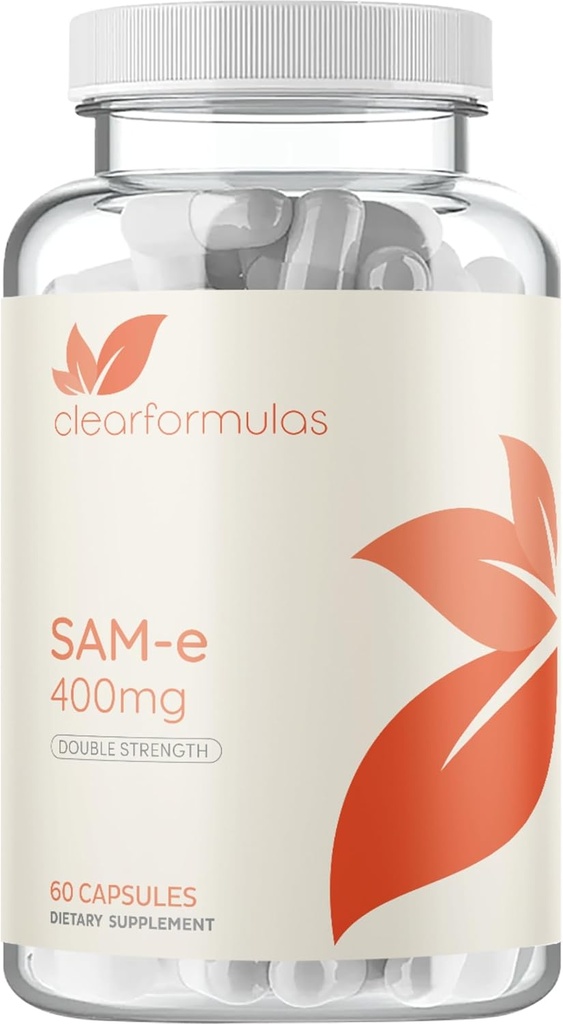 Bioactive SAM-e 400mg - High Strength SAM-e Supplement met Biologically Active S,S Form for Liver and Mood Support - Vegan Non-GMO Conservative Free - Made in The US (60 Servings)