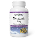 Stress-Relax Melatonine 5 mg by Natural Factors, Natural Sleep Aid, Resets the Sleep-Wake Cycle, 180 kauwtabletten (180 porties), Pepermunt smaak
