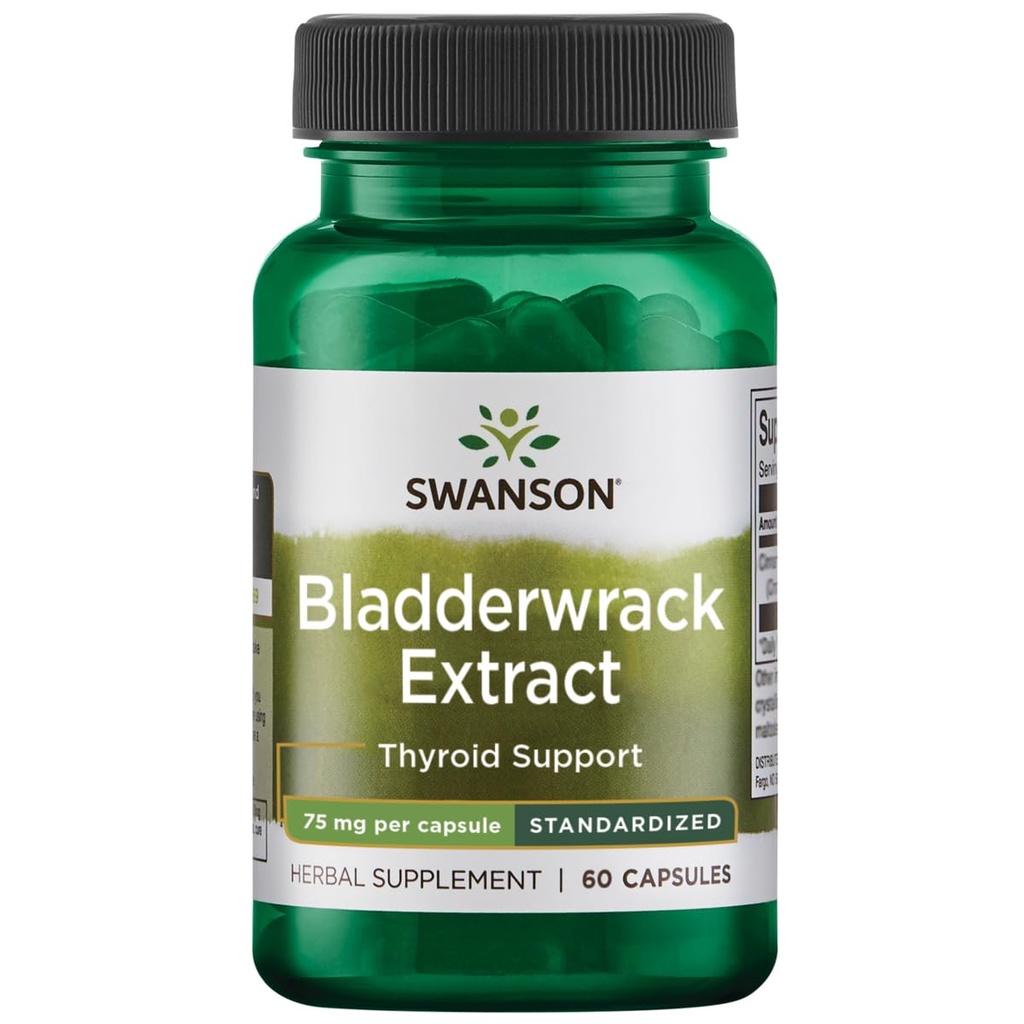 Swanson Bladerwrack Leaves 60 Capsules