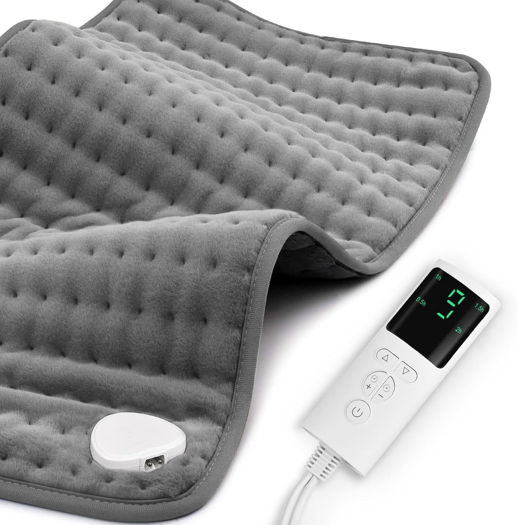 Verwarmingskussen voor rugpijn verlichting &amp; krampen 17"x33" Grote, vochtige droge warmte-opties, XL elektrische verwarmingskussens, 9 warmte-instellingen, machine wasbaar, auto-off, geschenken voor vrouwen, mam, mannen