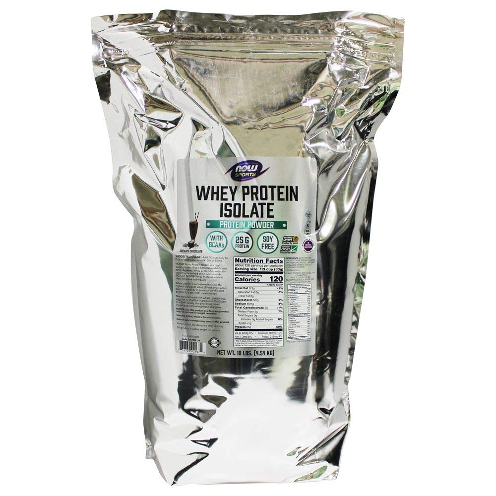 NOW Foods - Now Sports Whey Protein Isolé Chocolat crémeux - 10 lbs.