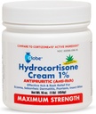 Globe Hydrocortison Maximum sterkte Cream 1% w/Aloe, 16 oz, Anti-Itch Cream for Redness, Swelling, Jeuk, Rash, Bug/Mosquito Bites, Eczema, Aambeien & Meer, 16 oz Jar