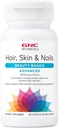 GNC Vrouwen Geavanceerd Haar, Huid & Nagels Dagelijks Multivitamine Blend voor Vrouwen, Klinisch bestudeerd Beauty Support Bevat Biotine, Hyaluronzuur, Collageen, Lutein, 60 Capletten