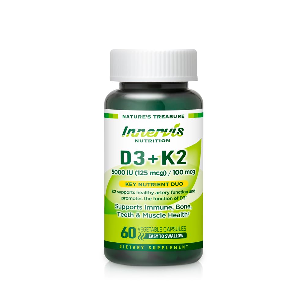 Vitamine D3 5000 IE + K2 MK-7 100 mcg 