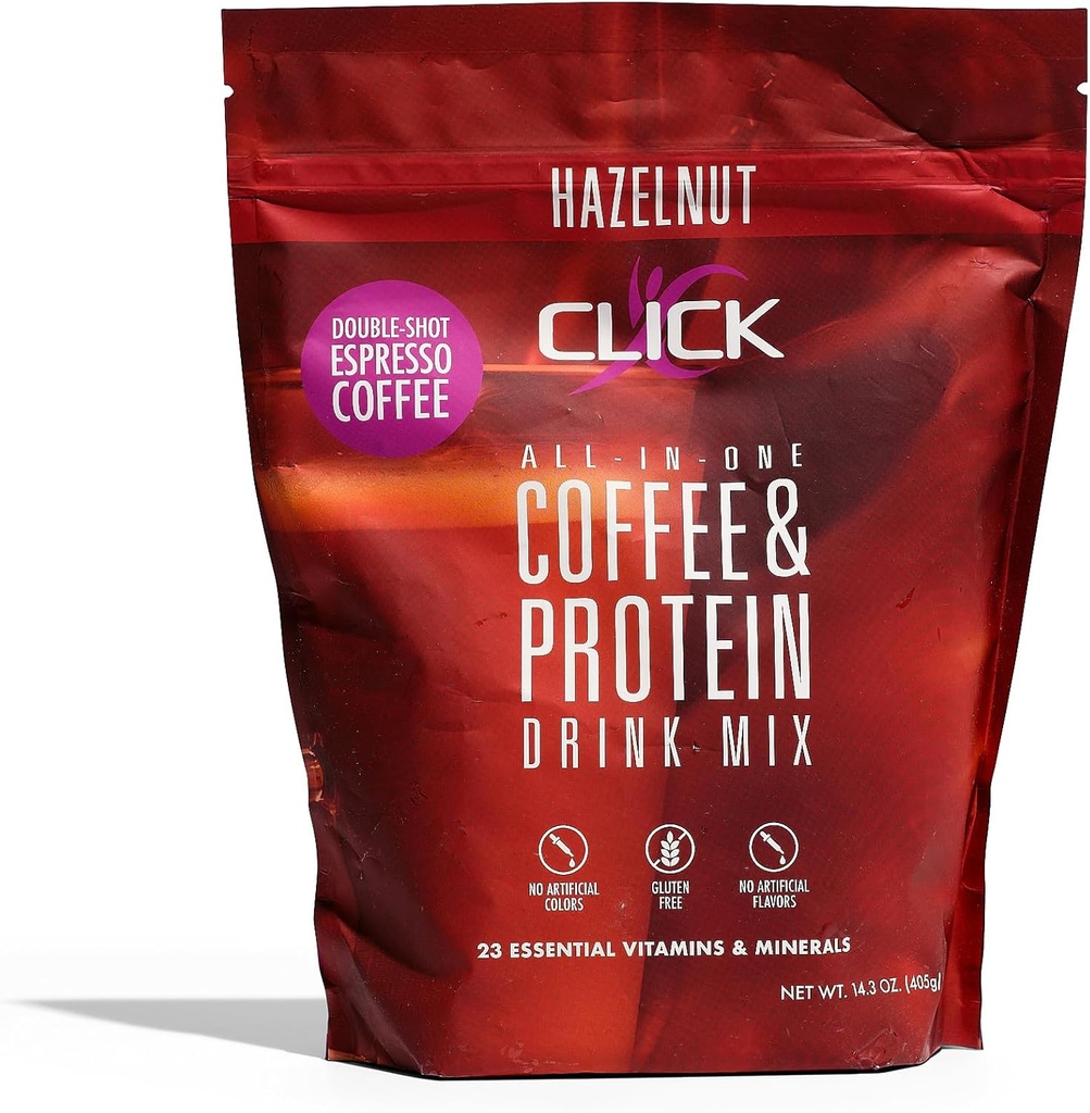 Klik op Koffie Proteïnepoeder Dubbele Shot Espresso 16g Proteïne 23 Essentiële Vitaminen 