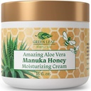 Manuka Miel Eczema crème hydratant Lotion sans fragrance pour le soulagement du psoriasis - Démangeaison, peau sèche Rash onguent - peau apaisante hydratant - corps et crème du visage - Enfants et adultes 16oz