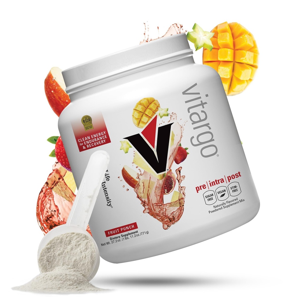 Vitargo Carbohydraatpoeder, 2X Snellere Muscle Glycogen Replenishment, 1.7 LB Fruit Punch, Pre, Intra & Post, Suikervrije Complex Carb Powder for Recovery, Endurance & Muscle Gain, Made in USA