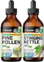 BIO KRAUTER Pine Pollen Tinctuur 4 Fl. Oz. & Stinging Nettle Tinctuur 4 Fl. Oz.