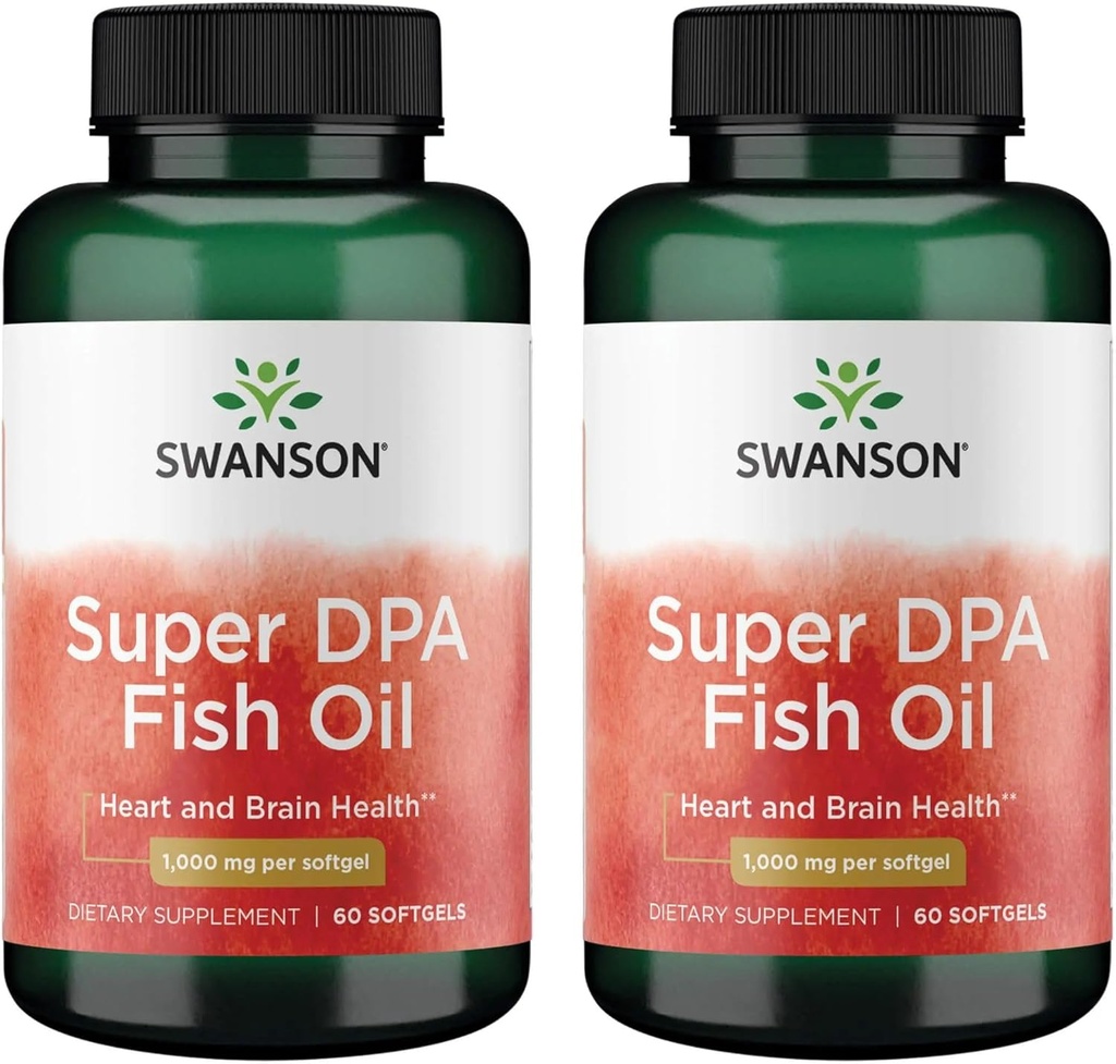 Swanson Super Dpa Fish Oil 1.000 mg 60 Sgels (2 Pack)