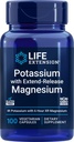Levensverlengstuk 99mg Kalium met Extend-Release Magnesium 250mg, 100 Veg Caps - Glutenvrij 