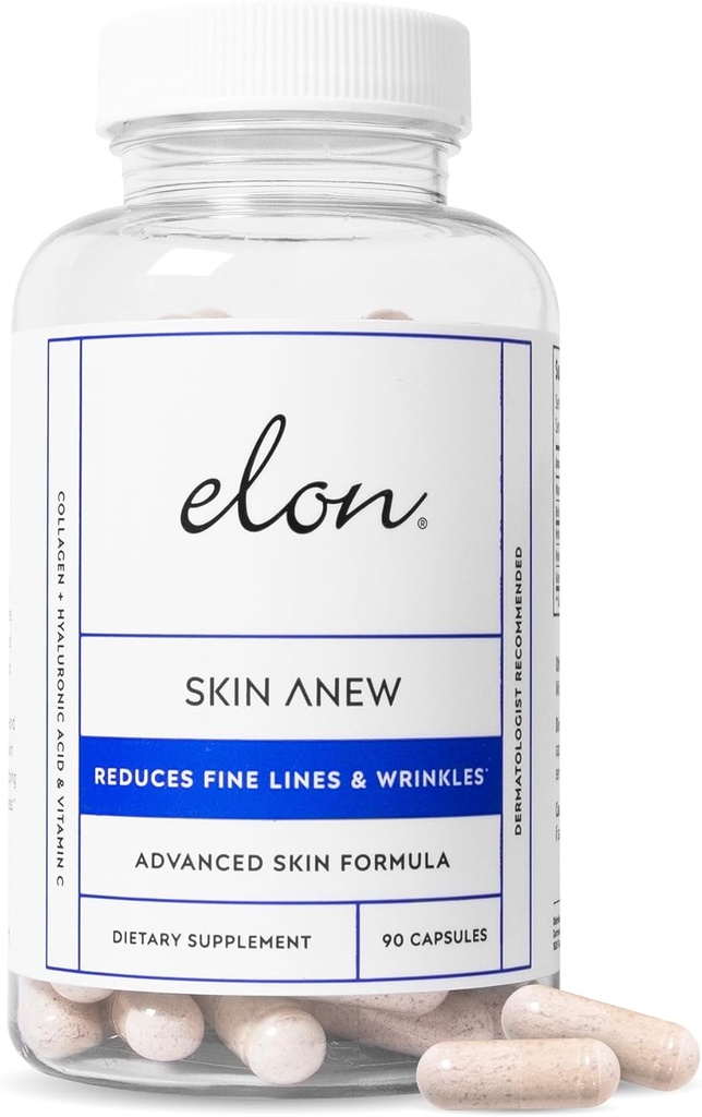 Elon huid nieuw met gehydrolyseerde collageen & Hyaluronzuur & druivenzaadextract & antioxidanten 