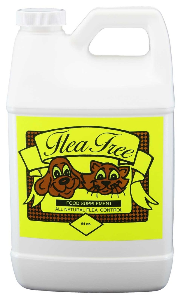 Vlooienvrije Pure Biologische Voedingssupplementen en Natuurlijke Huisdierproducten , 64 Ounce