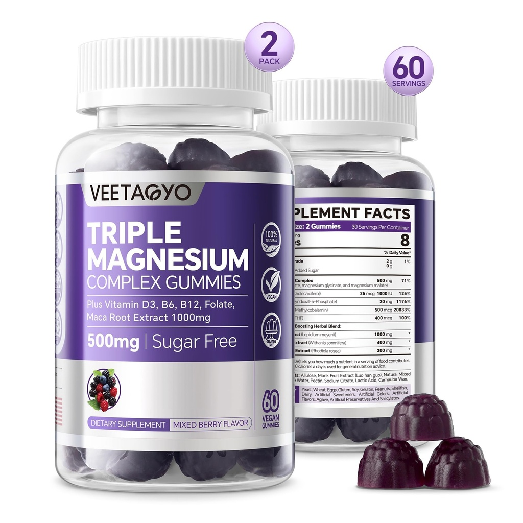 Magnesium Gummies 500mg 400mg 