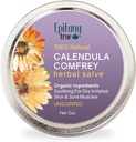All-Purpose Calendula & Comfrey Herbal Salve 2oz, geurenvrij, natuurlijke plantaardige zalf, droge huid verzachtende balsem, jeukreliëf, organische ingrediënten