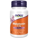 NOW Foods Supplements, Melatonine 3 mg, Gratis Radical Scavenger*, Gezonde Slaapcyclus*, 60 Veg Capsules