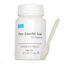 Pure Ascorbic Acid Cosmetic, 2,7 oz. 76,5 g Pure Vitamin C Poeder voor gezicht, Huid, Topisch gebruik, L-Ascorbic Acid Powder, VIT c Poeder, Mini Lepel Inbegrepen.