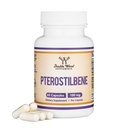 Pterostilbene Supplement 100mg Capsules (Derde Geteste Partij) 60 Capsules, Superieur aan Resveratrol, Antioxidant voor Duurzaamheid Ondersteuning (Non-GMO, Glutenvrij) door Dubbel Hout