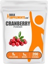 BulkSupplements.com Cranberry Powder - Cranberry Supplements for Women & Men, Air dryed Cranberrys - Unsweeted & Gluten Free, 5g per Serving, 1kg (2,2 lbs) (pack of 1)