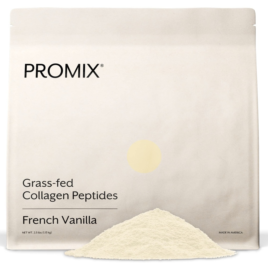 ProMix Nutrition Hydrolyzed Collagen Peptides Proteïne - Type 1 & 3 Gras Fed Collageen, Biologische Kokossuiker, Vanille - 2.5 Pond (verpakking 1)