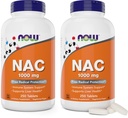 NOW Foods NAC 1.000 mg, 250 tabletten (verpakking van 2 tabletten), N-Acetyl-Cysteine supplement, 1000 mg (1 gram) per tablet - Vegetarisch, niet-GMO