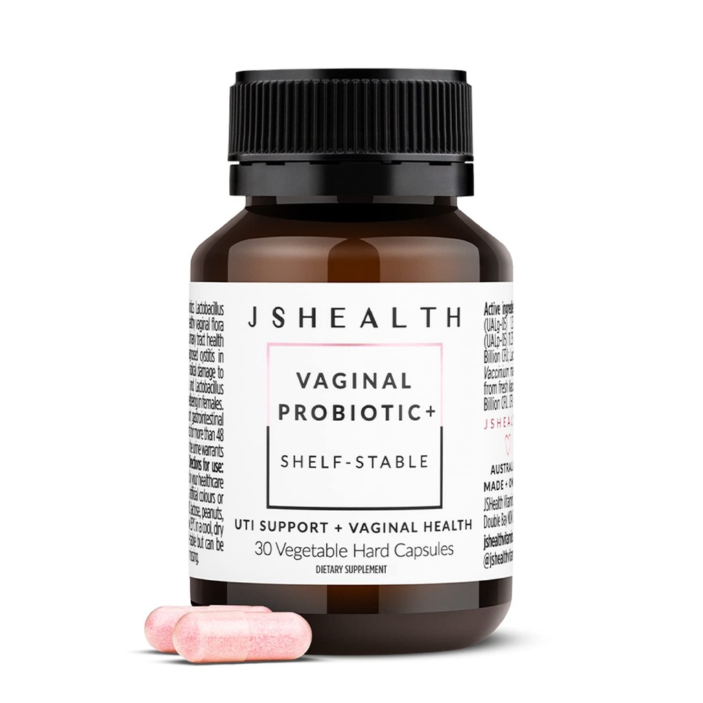 JSHealth Vitaminen Vaginale Probiotische Supplement - Ondersteunt Urinaire en Vaginale Gezondheid Shelf Stabiele Gistinfectie Behandeling voor Vrouwen (30 Capsules)